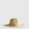 Vevd hatt med perler