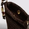 Vevd mobilveske med perler
