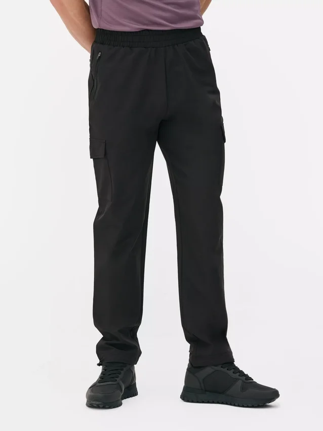 Vevde joggebukser i cargostil