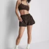 Vevde løpeshorts med leopardmønster