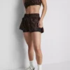 Vevde løpeshorts med leopardmønster