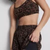 Vevde løpeshorts med leopardmønster