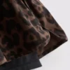 Vevde løpeshorts med leopardmønster