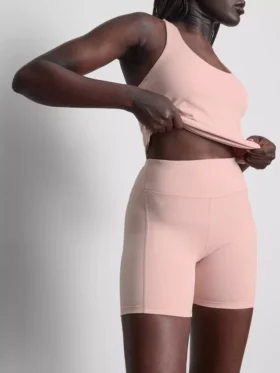 Yogashorts med høy midje