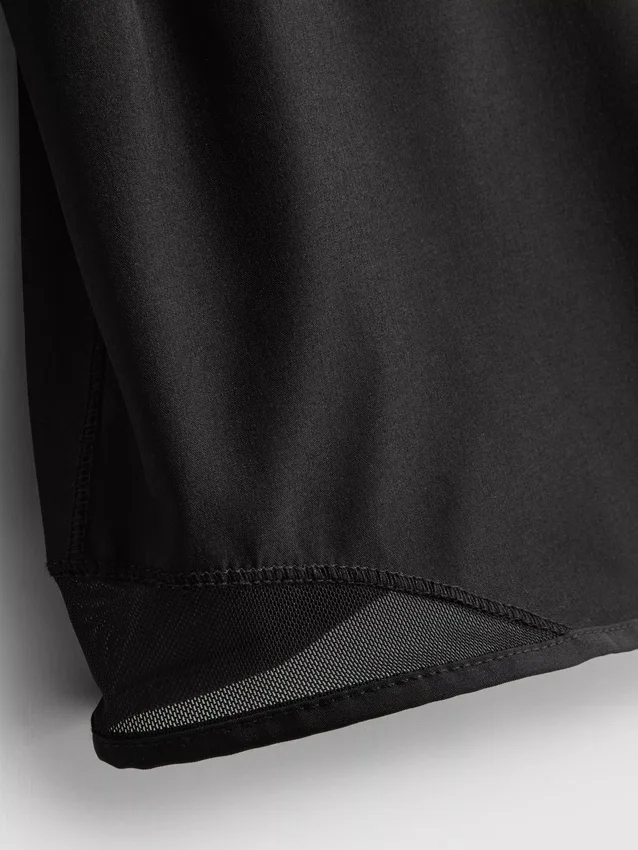 Ytelshorts med mesh-paneler