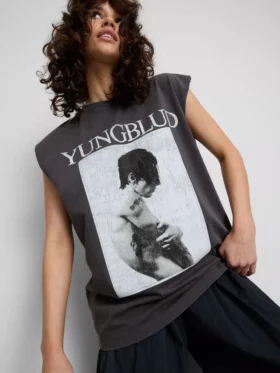 Yungblud tank-top i bomull med grafisk trykk