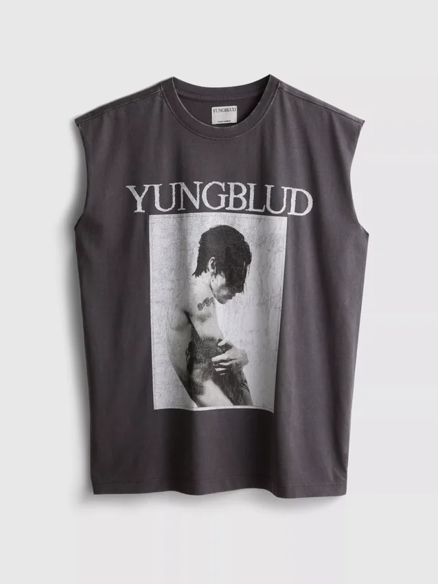 Yungblud tank-top i bomull med grafisk trykk